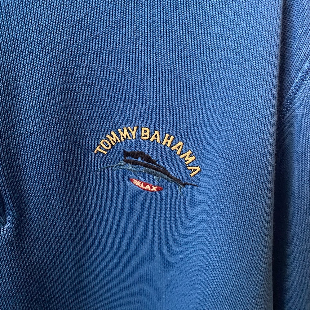 1/4 Zip Tommy Bahama Blue Sweater
